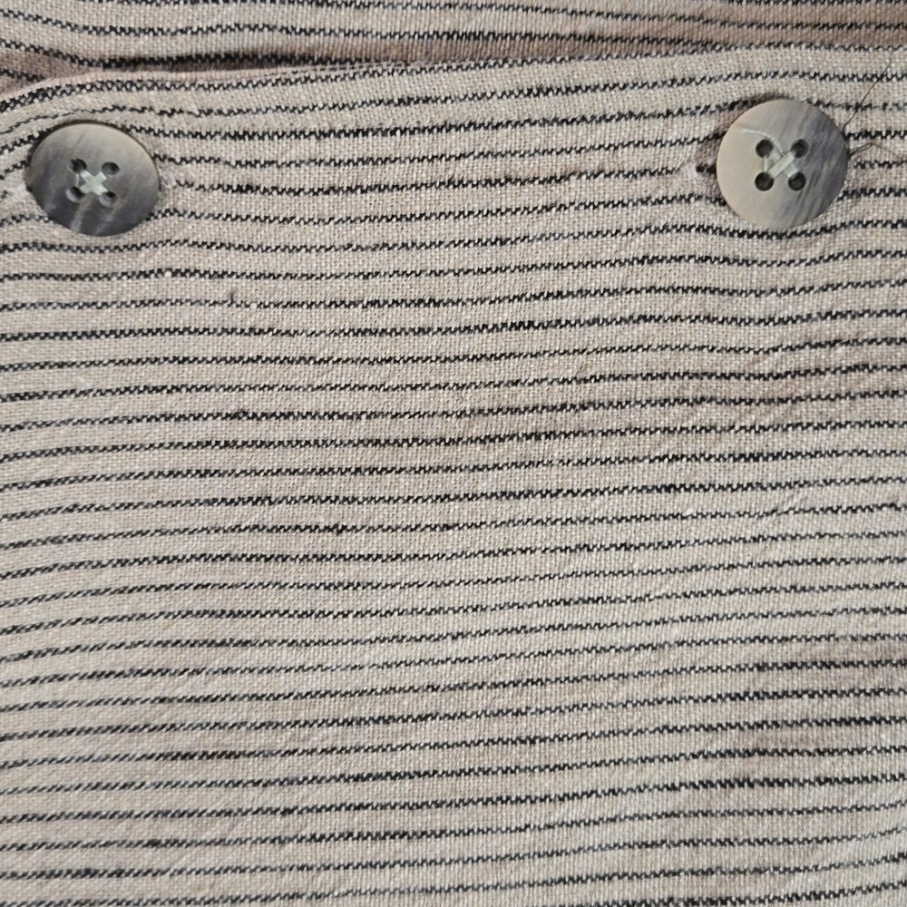 Linen Blend Crop Pant Set - Picture 7 of 12